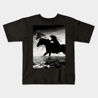 Running with the Spirits - Horses Kids T-Shirt